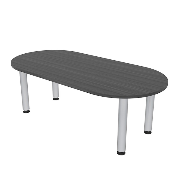 33.5 in W, 59.5 in L, 29 in H, Engineered Wood Top, Grey
